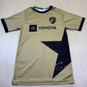 San Antonio FC Soccer‎ Jersey Mens Adult Small Gold Toyota Gear Star